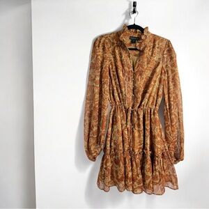 House of Harlow 1960 Boho Paisley Mini Dress Size 2